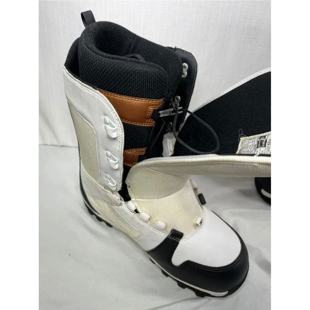 DC Phase 2011 Snowboard Boots Mens 12 White Black 302797 Lace Up Sport Winter